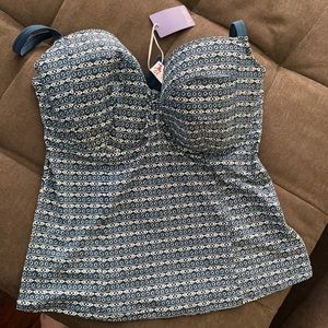 New Flirtelle Malibu Marina Padded Balcony Tankini